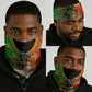 Personalised Afro Ethiopia Neck Gaiter Lion Of Judah - African Pattern LT15