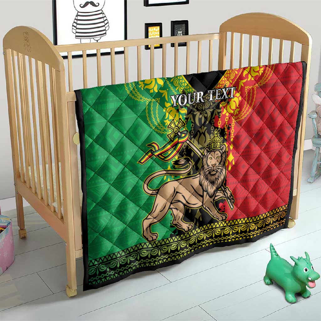 Personalised Afro Ethiopia Quilt Lion Of Judah - African Pattern