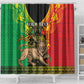 Personalised Afro Ethiopia Shower Curtain Lion Of Judah - African Pattern
