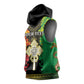 Personalised Afro Ethiopia Sleeveless Hoodie Lion Of Judah - African Pattern - African Pride