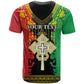 Personalised Afro Ethiopia T shirt Lion Of Judah - African Pattern