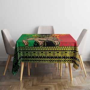 Personalised Afro Ethiopia Tablecloth Lion Of Judah - African Pattern