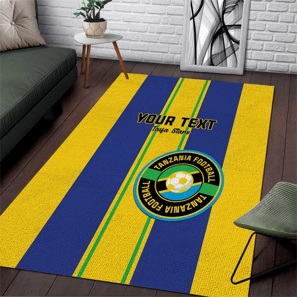 Custom Afro Tanzania Football Area Rug We Are Champions