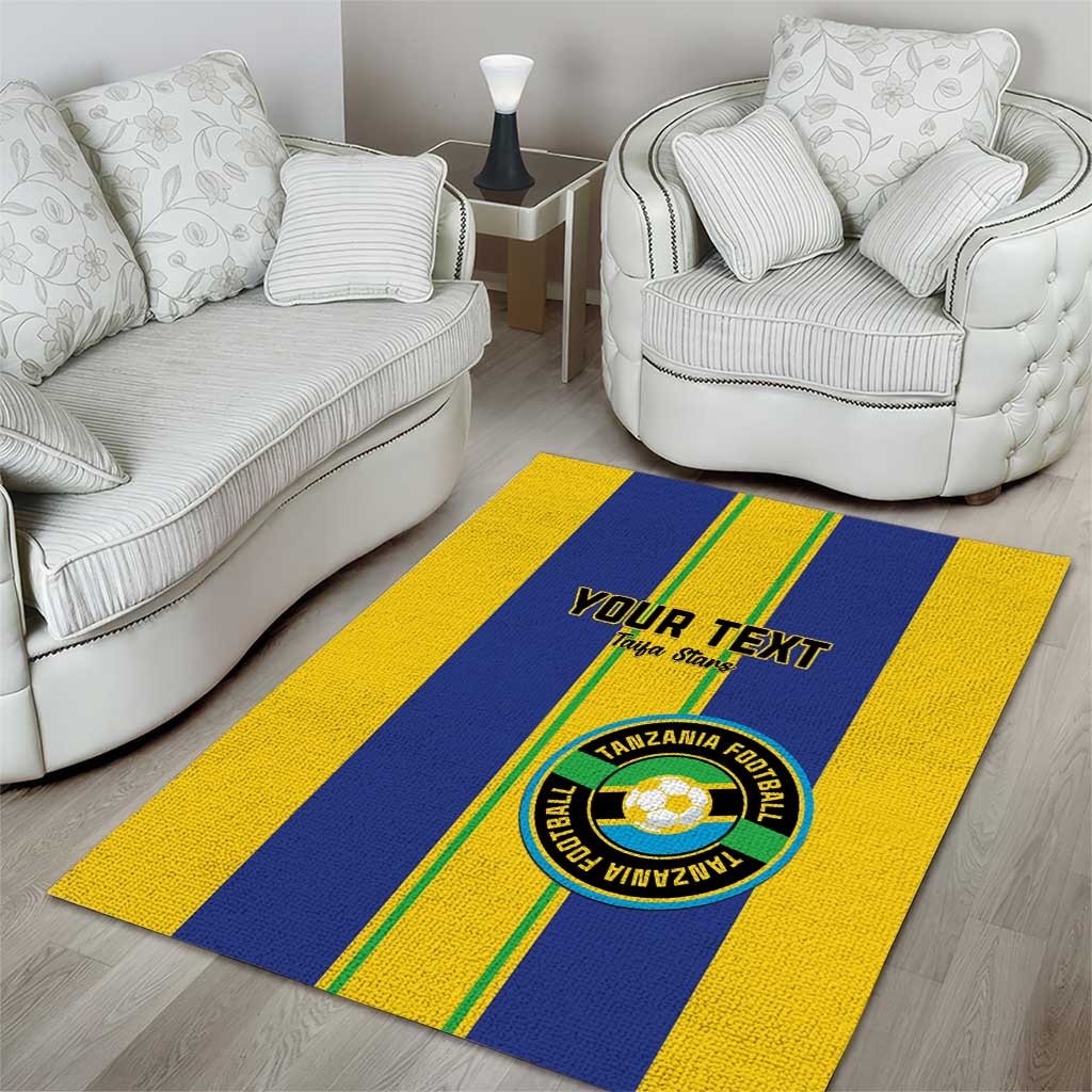 Custom Afro Tanzania Football Area Rug We Are Champions