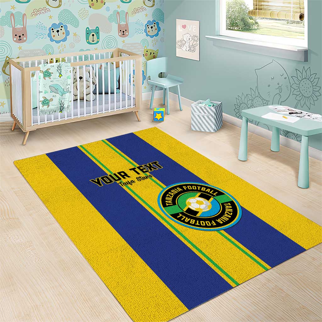 Custom Afro Tanzania Football Area Rug We Are Champions