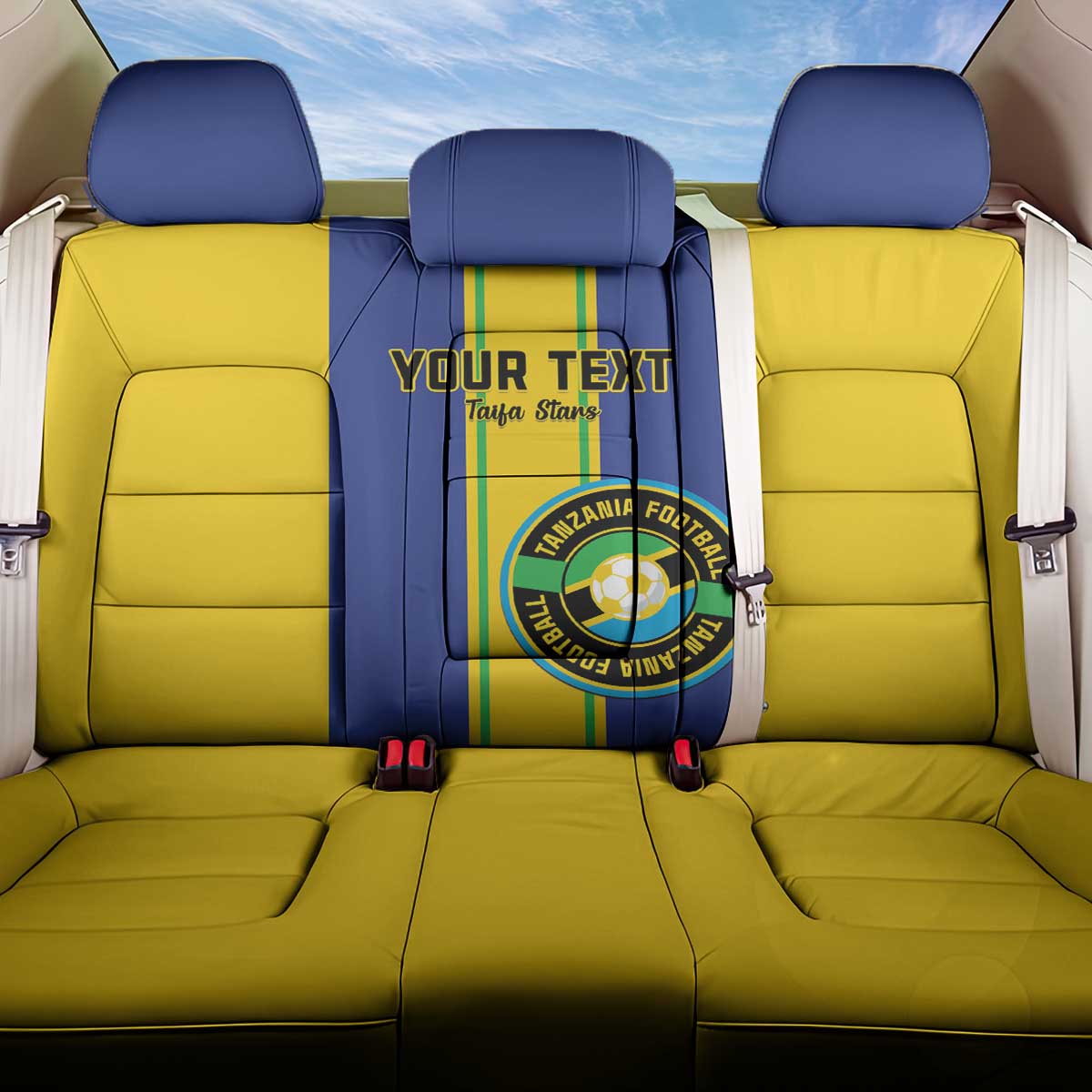 Custom Afro Tanzania Football Back Car Seat Cover We Are Champions