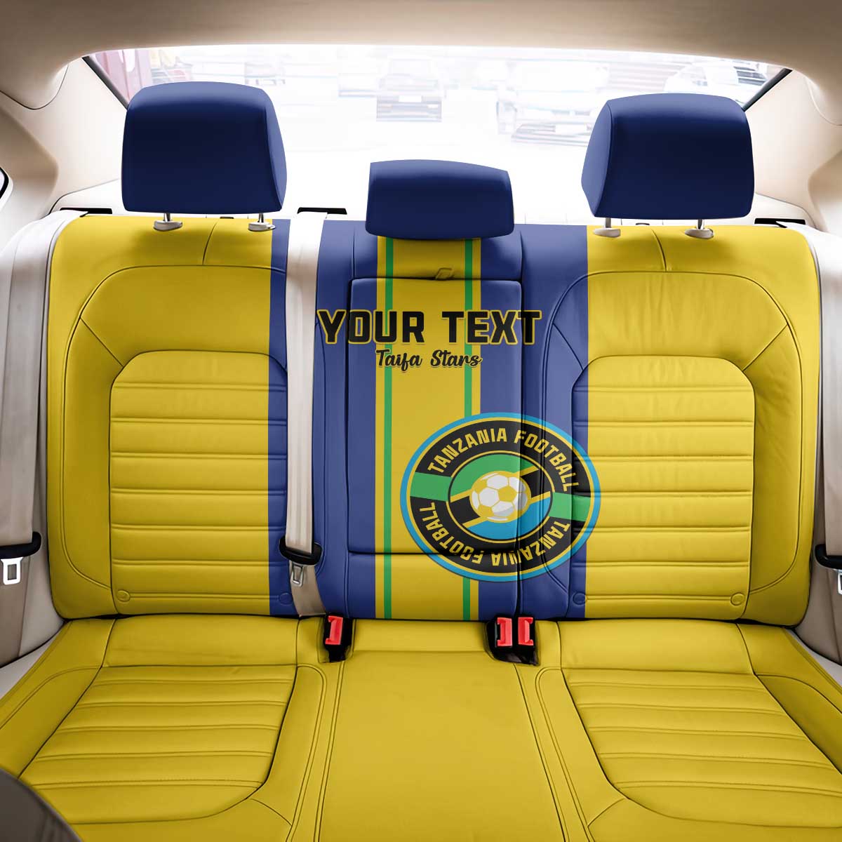 Custom Afro Tanzania Football Back Car Seat Cover We Are Champions