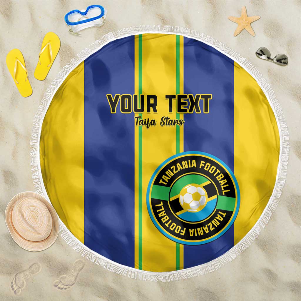 Custom Afro Tanzania Football Beach Blanket We Are Champions