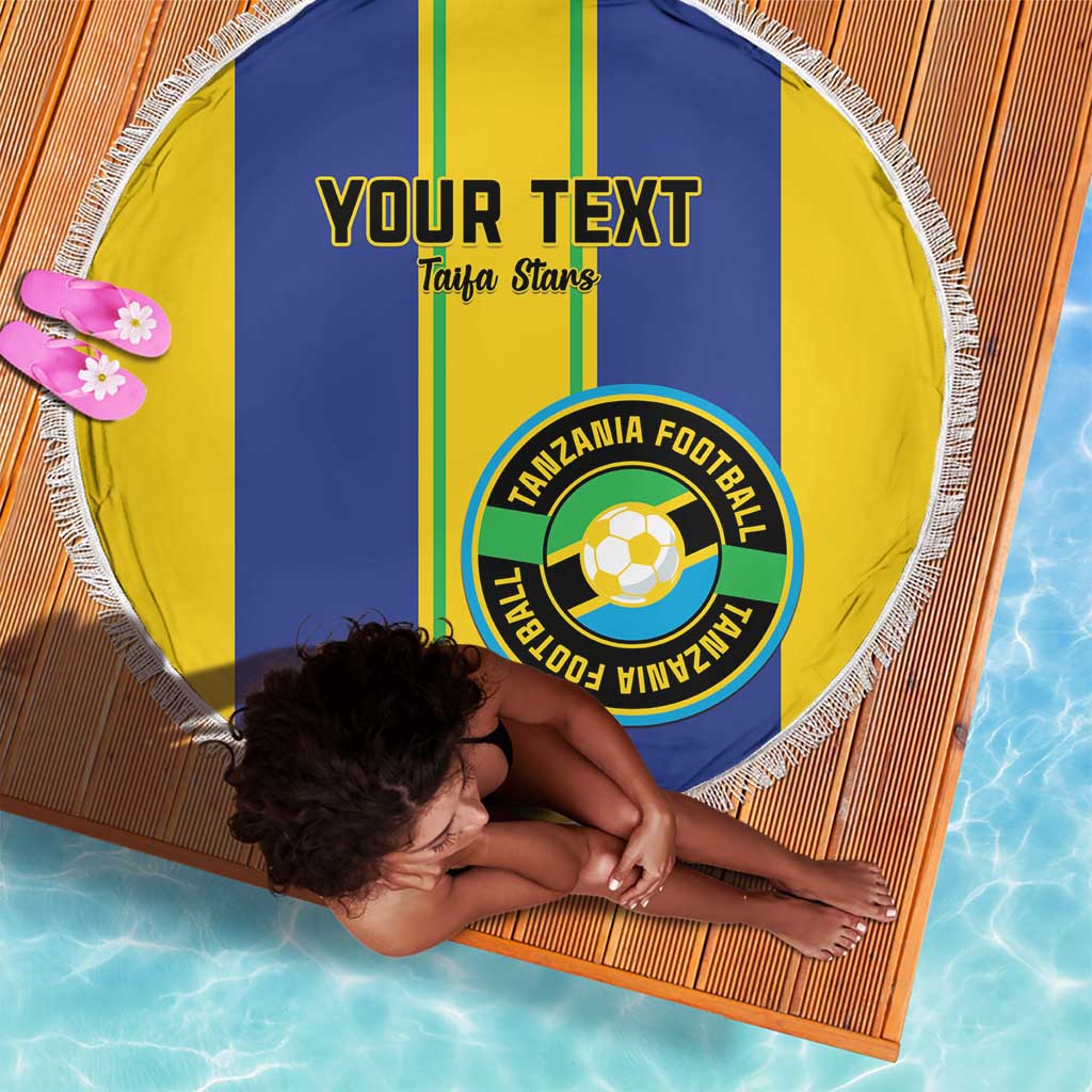 Custom Afro Tanzania Football Beach Blanket We Are Champions