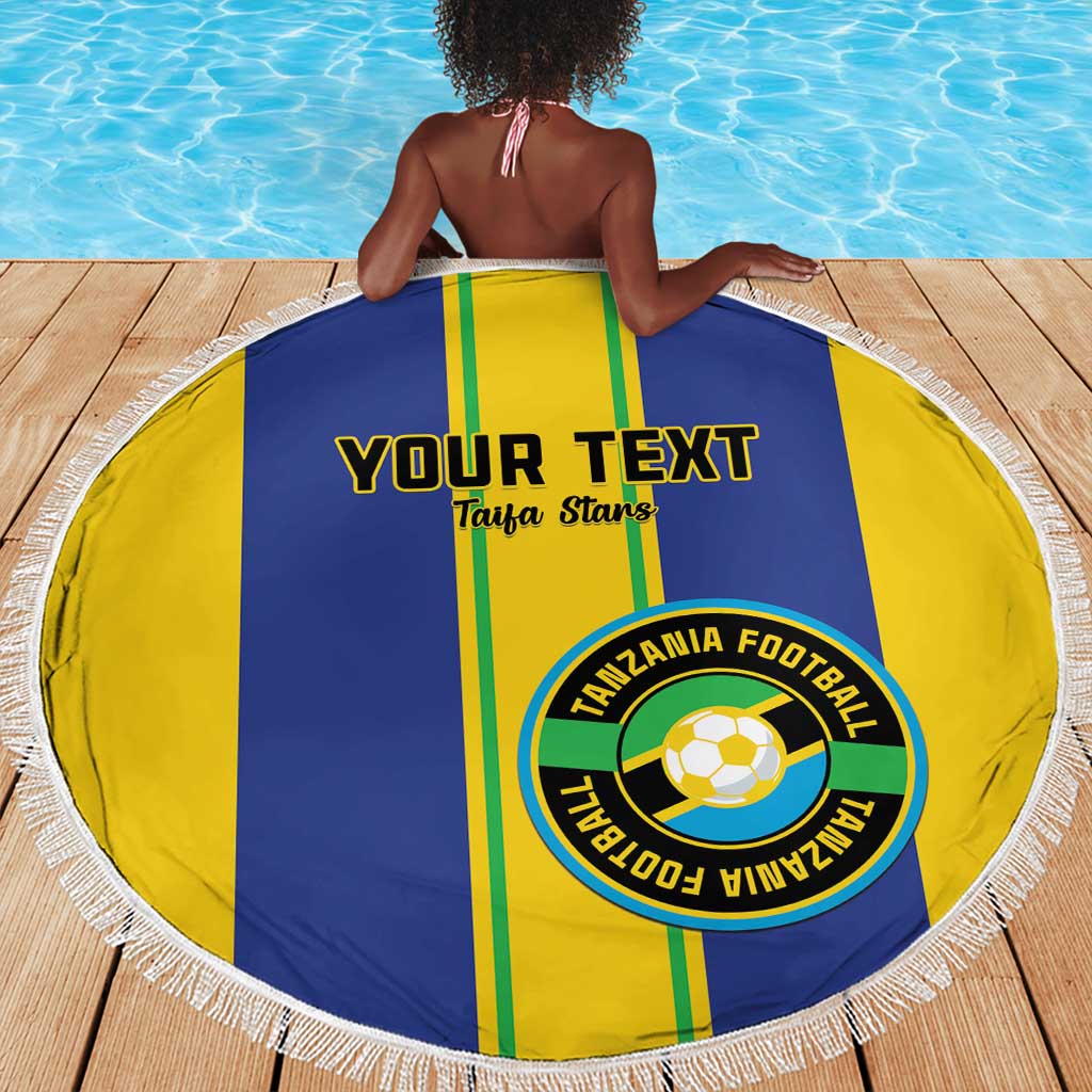 Custom Afro Tanzania Football Beach Blanket We Are Champions