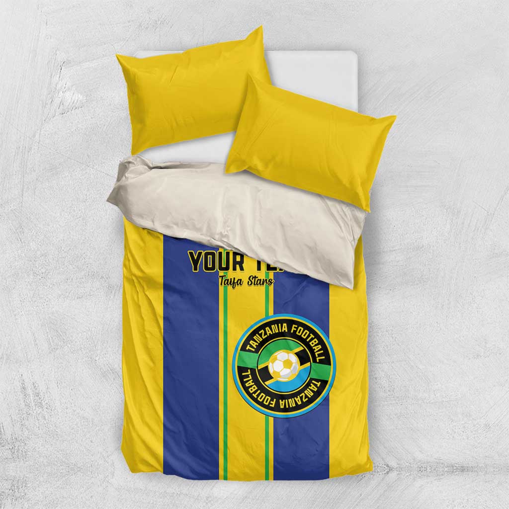Custom Afro Tanzania Football Bedding Set We Are Champions