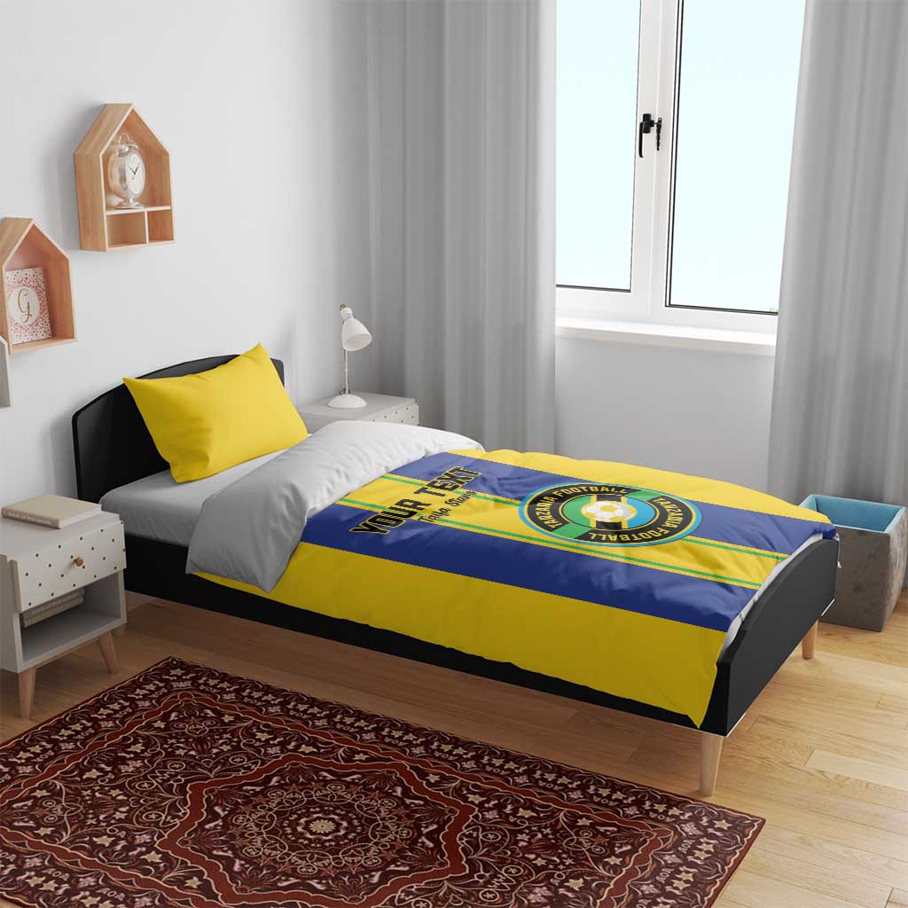 Custom Afro Tanzania Football Bedding Set We Are Champions
