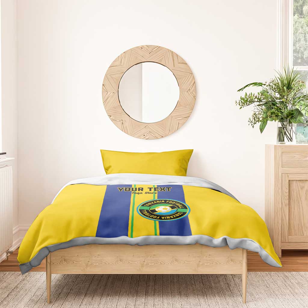 Custom Afro Tanzania Football Bedding Set We Are Champions
