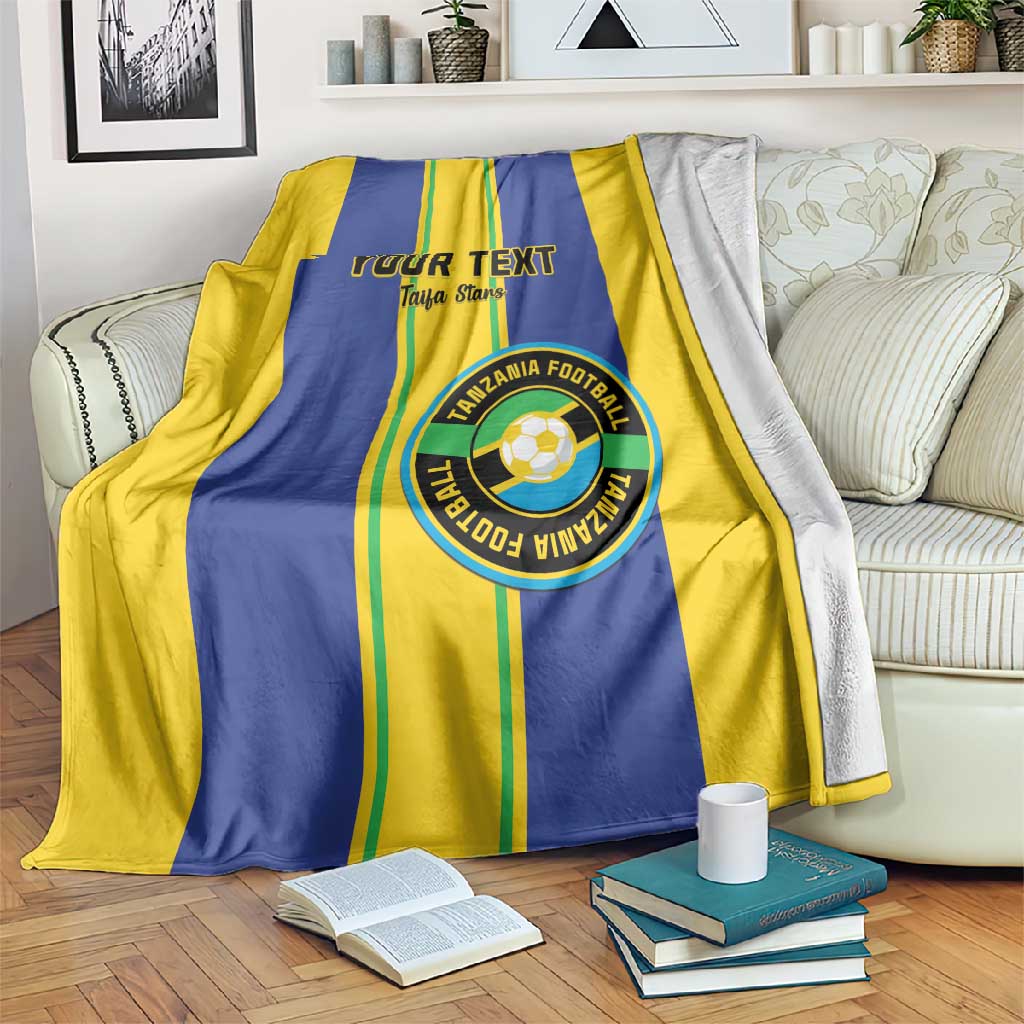 Custom Afro Tanzania Football Blanket We Are Champions
