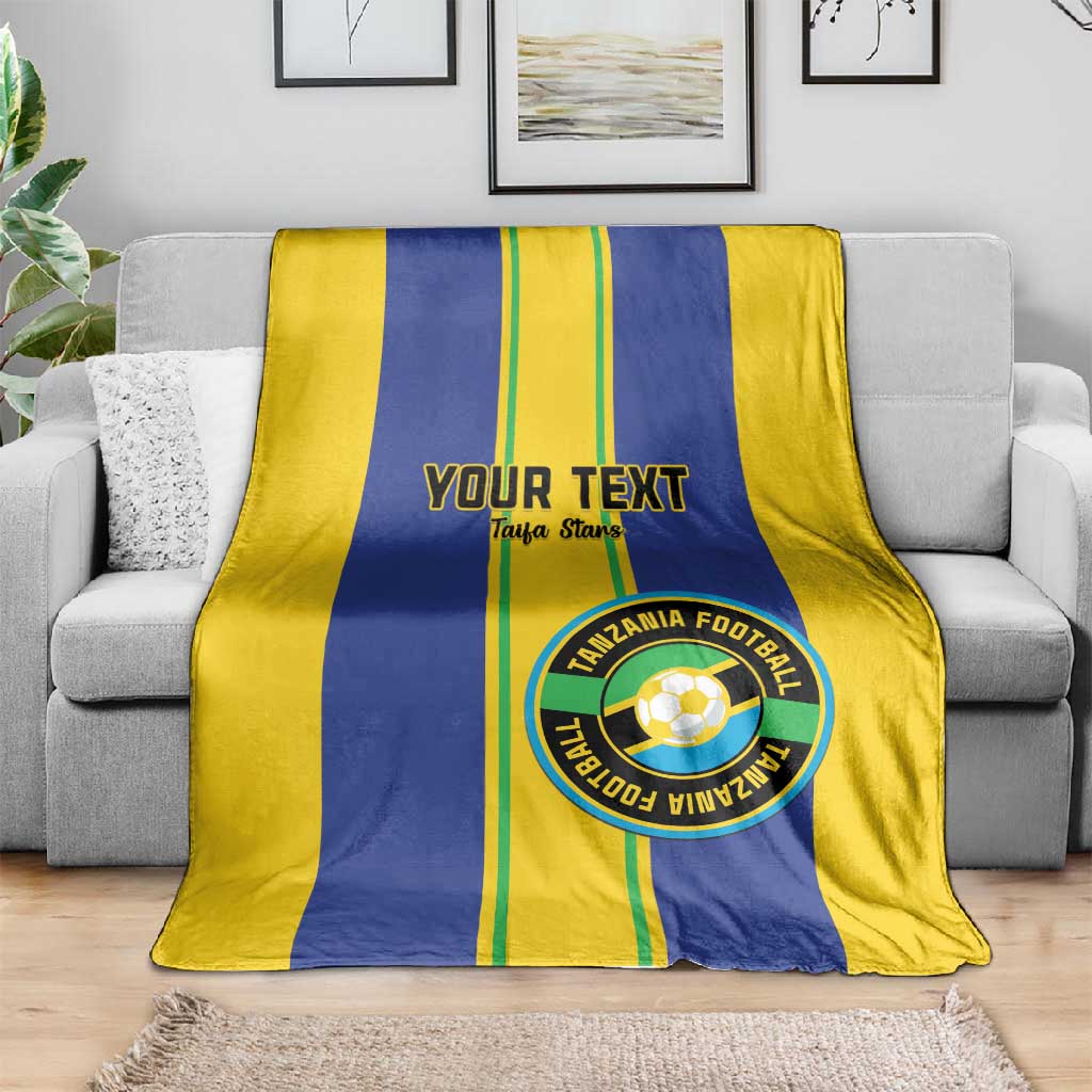 Custom Afro Tanzania Football Blanket We Are Champions