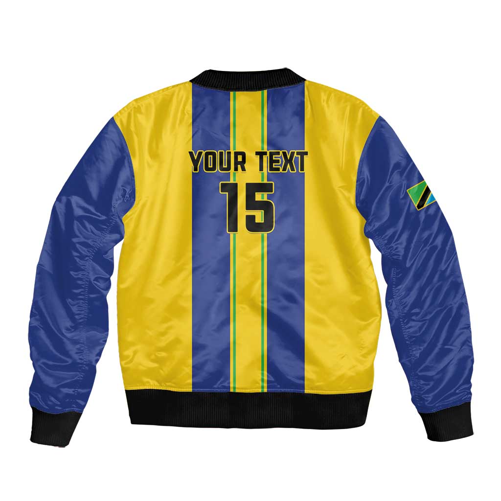 Custom Afro Tanzania Football Bomber Jacket We Are Champions