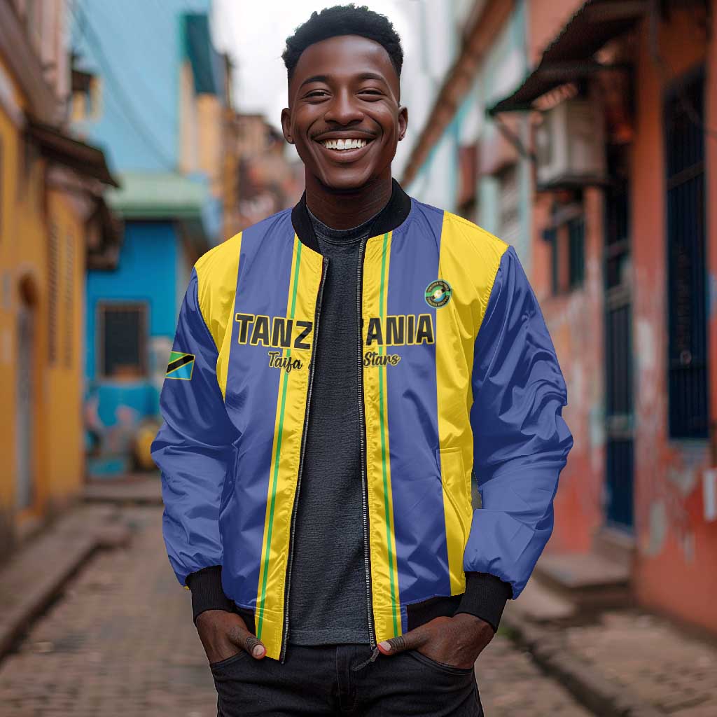 Custom Afro Tanzania Football Bomber Jacket We Are Champions