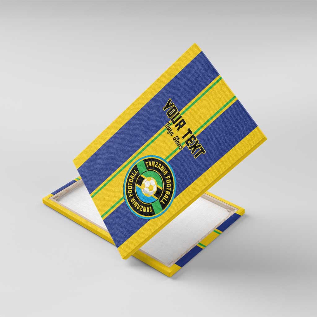 Custom Afro Tanzania Football Canvas Wall Art We Are Champions