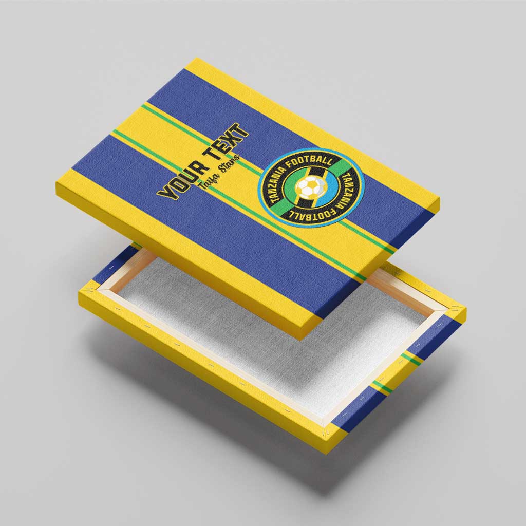 Custom Afro Tanzania Football Canvas Wall Art We Are Champions