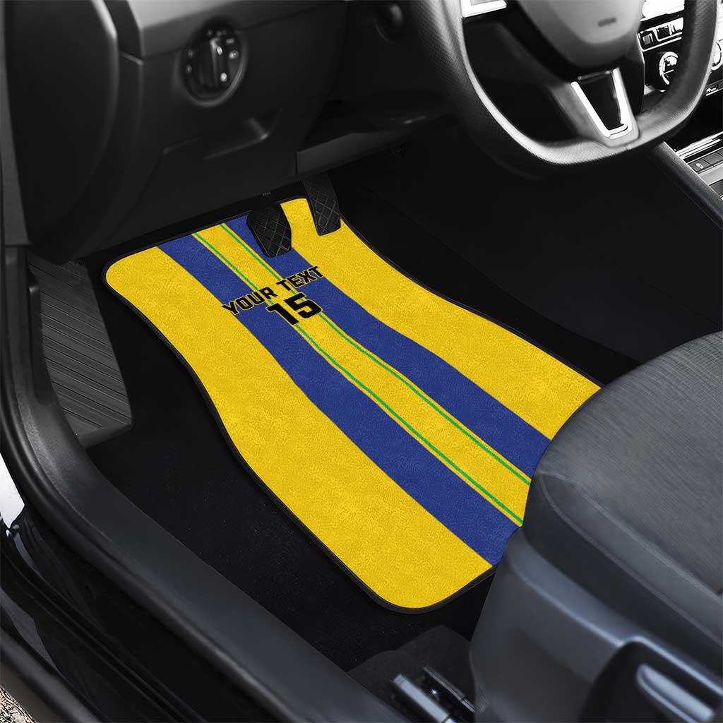 Custom Afro Tanzania Football Car Mats We Are Champions