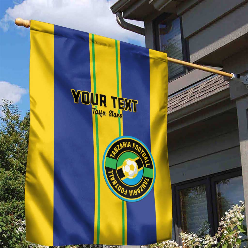 Custom Afro Tanzania Football Garden Flag We Are Champions