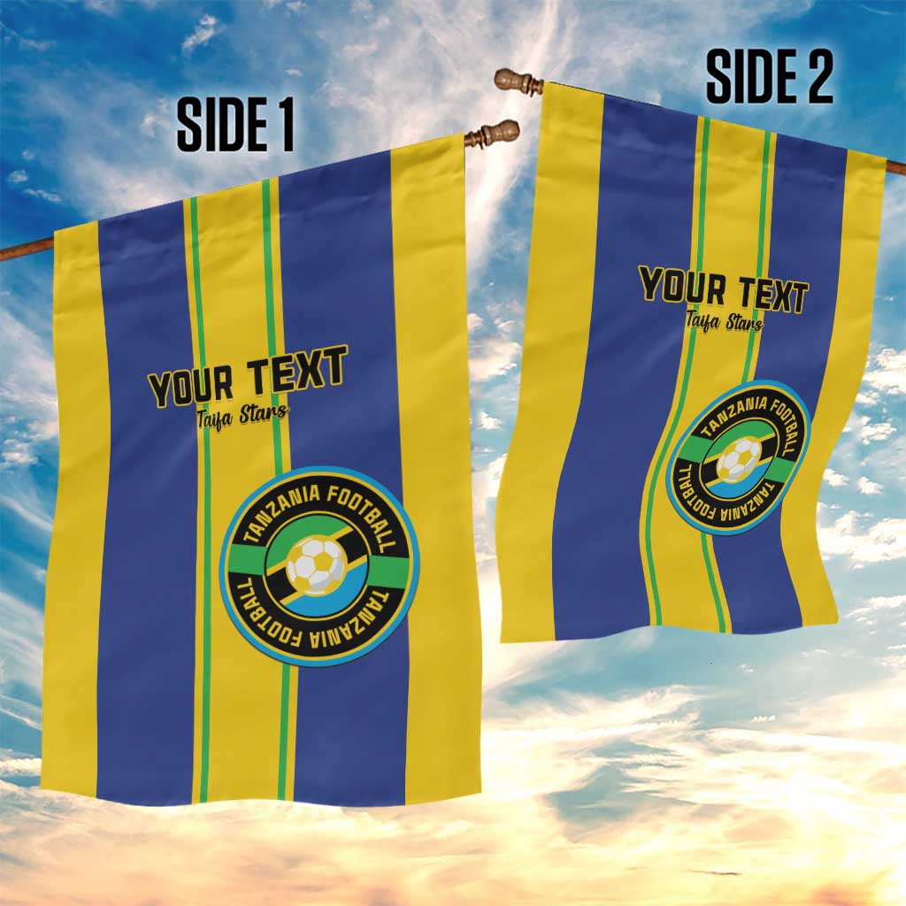 Custom Afro Tanzania Football Garden Flag We Are Champions