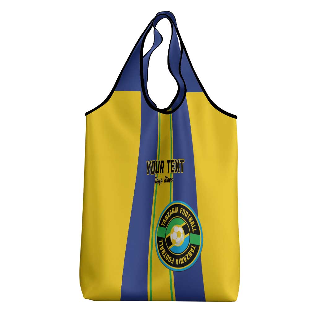 Custom Afro Tanzania Football Grocery Bag We Are Champions