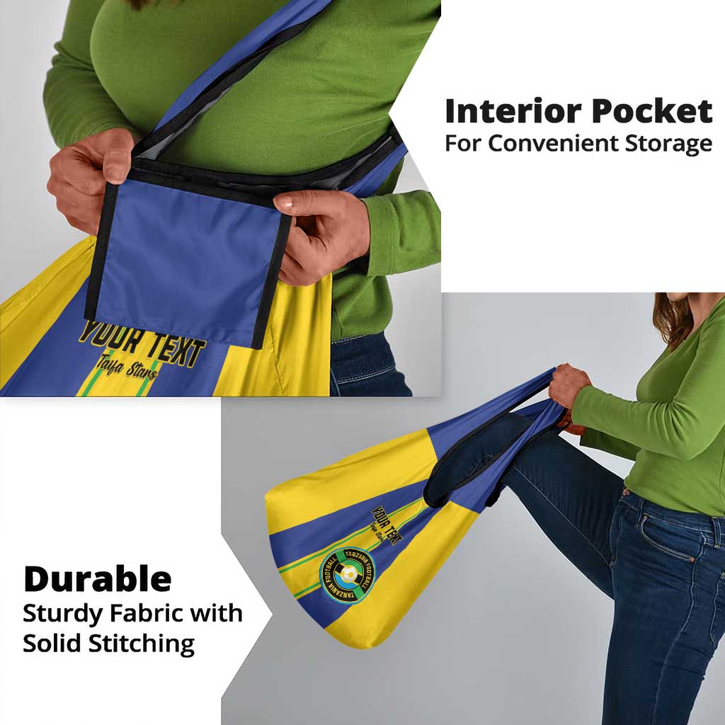 Custom Afro Tanzania Football Grocery Bag We Are Champions