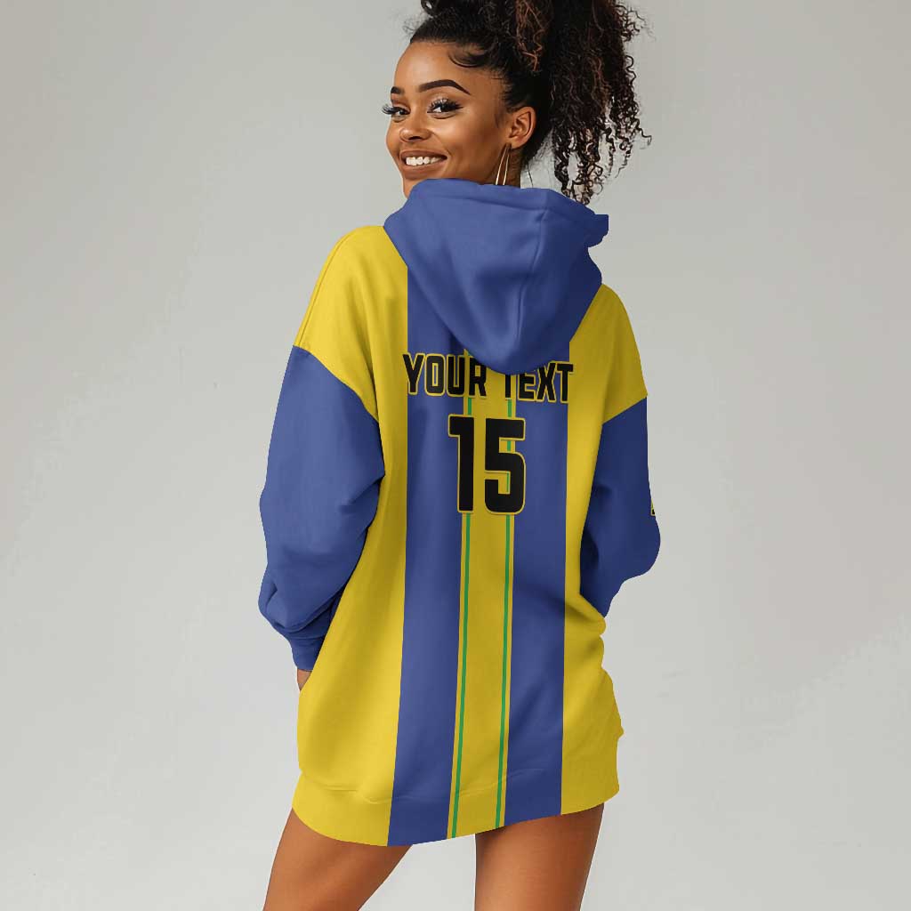 Custom Afro Tanzania Football Hoodie Dress We Are Champions