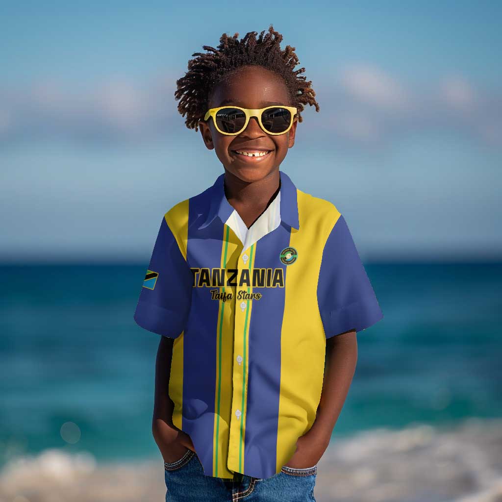 Custom Afro Tanzania Football Kid Hawaiian Shirt We Are Champions