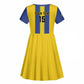 Custom Afro Tanzania Football Kid Short Sleeve Dress We Are Champions