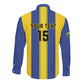 Custom Afro Tanzania Football Long Sleeve Button Shirt We Are Champions