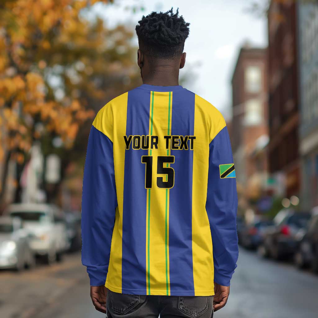 Custom Afro Tanzania Football Long Sleeve Shirt We Are Champions