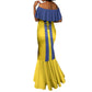 Custom Afro Tanzania Football Mermaid Dress We Are Champions