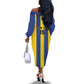 Custom Afro Tanzania Football Off The Shoulder Long Sleeve Dress We Are Champions