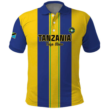 Custom Afro Tanzania Football Polo Shirt We Are Champions