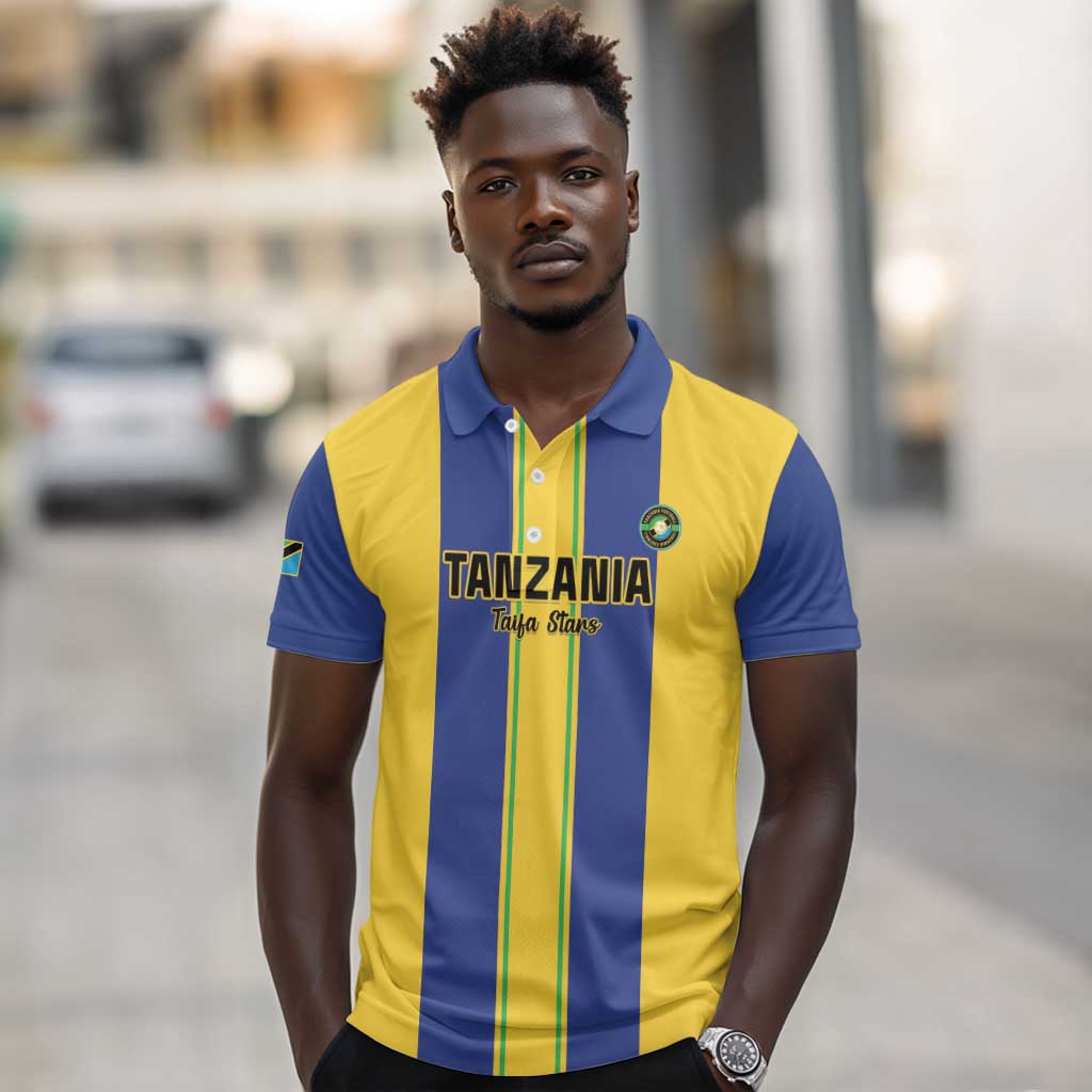 Custom Afro Tanzania Football Polo Shirt We Are Champions