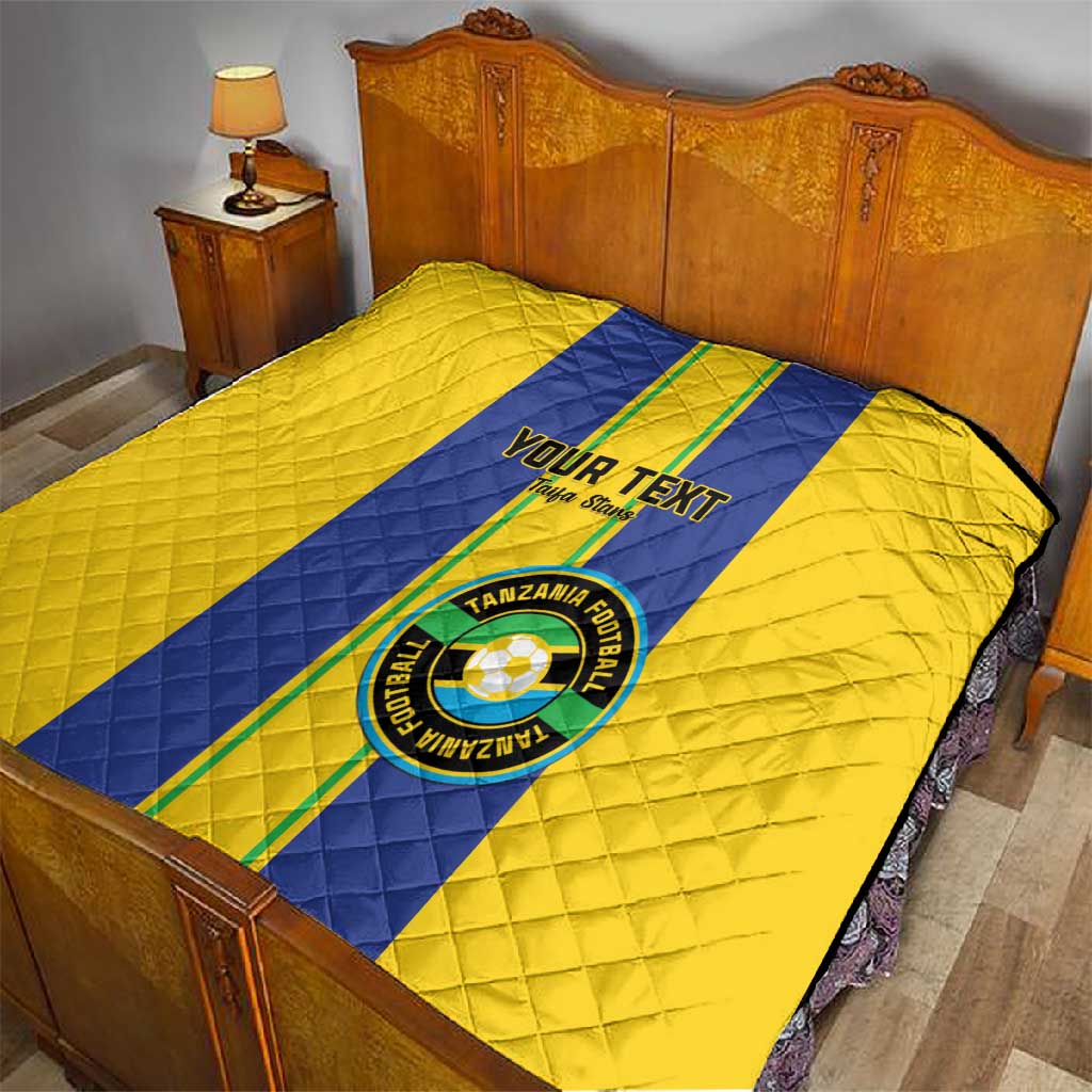 Custom Afro Tanzania Football Quilt We Are Champions