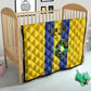 Custom Afro Tanzania Football Quilt We Are Champions