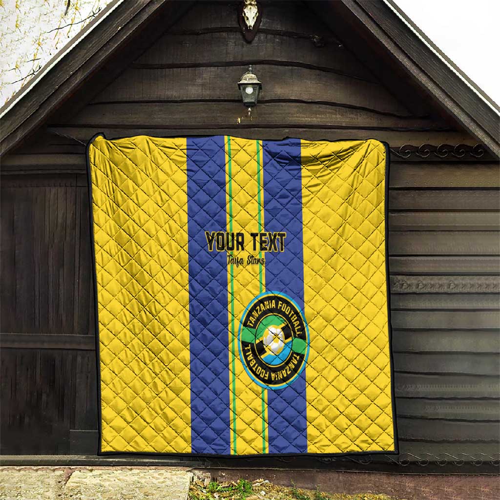 Custom Afro Tanzania Football Quilt We Are Champions