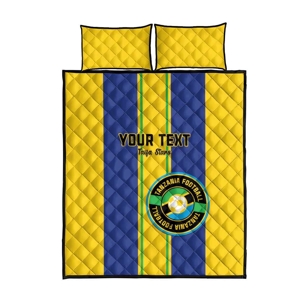 Custom Afro Tanzania Football Quilt Bed Set We Are Champions