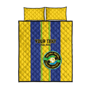 Custom Afro Tanzania Football Quilt Bed Set We Are Champions
