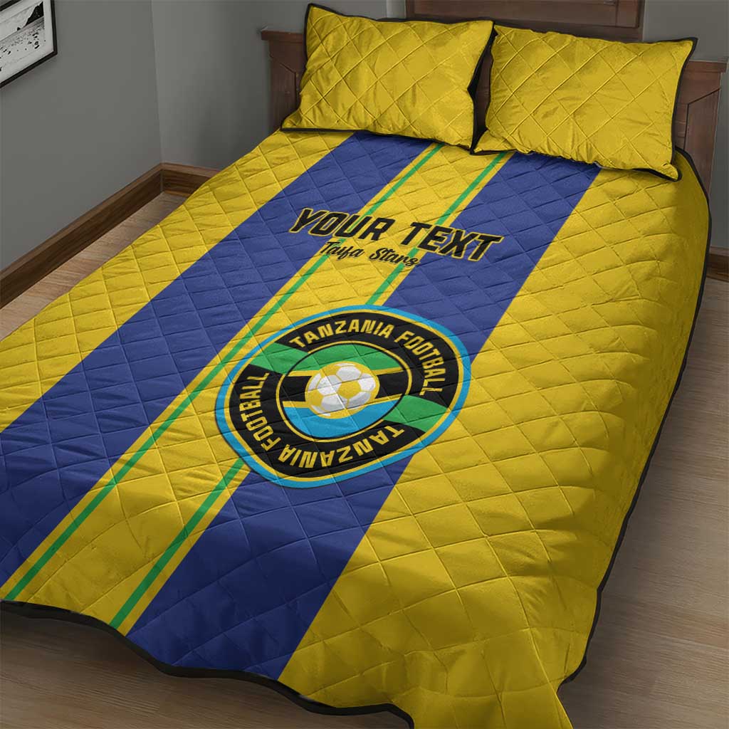 Custom Afro Tanzania Football Quilt Bed Set We Are Champions