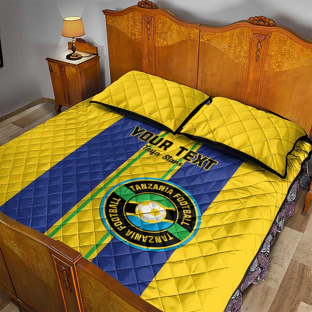 Custom Afro Tanzania Football Quilt Bed Set We Are Champions