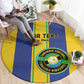 Custom Afro Tanzania Football Round Carpet We Are Champions