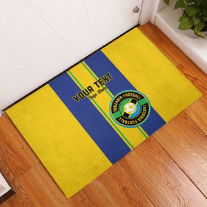 Custom Afro Tanzania Football Rubber Doormat We Are Champions