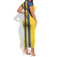 Custom Afro Tanzania Football Short Sleeve Bodycon Dress We Are Champions LT15