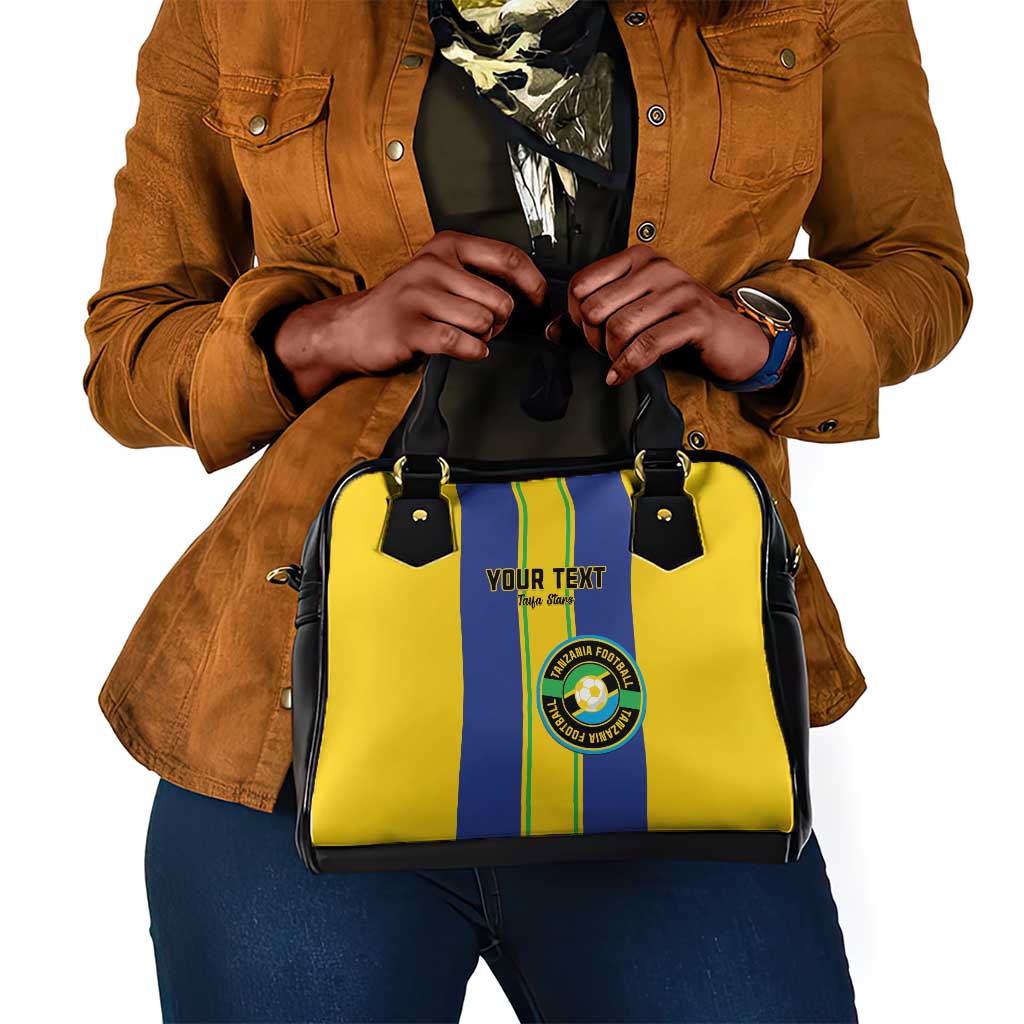 Custom Afro Tanzania Football Shoulder Handbag We Are Champions