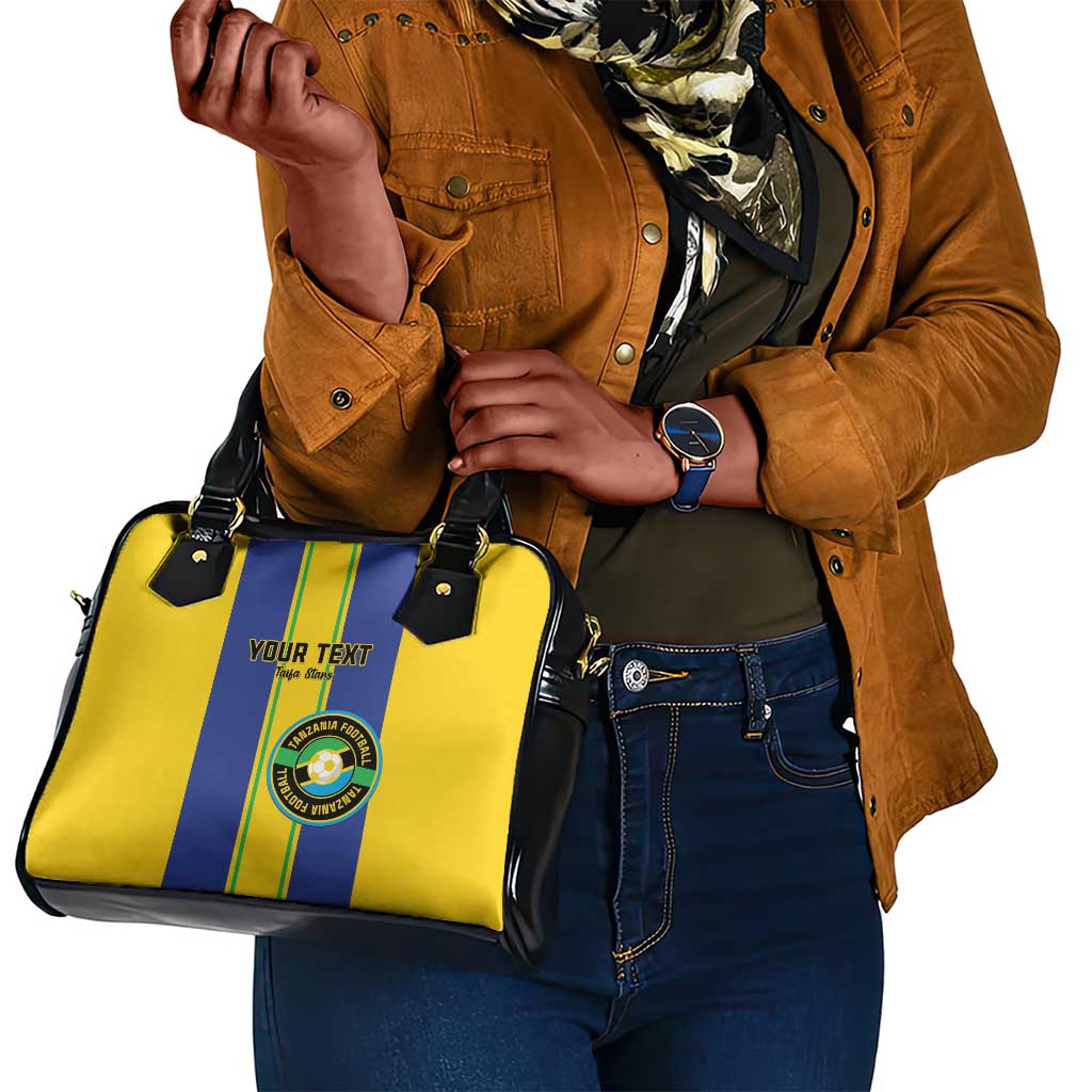 Custom Afro Tanzania Football Shoulder Handbag We Are Champions