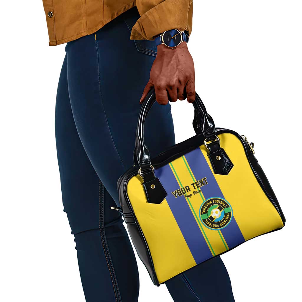 Custom Afro Tanzania Football Shoulder Handbag We Are Champions